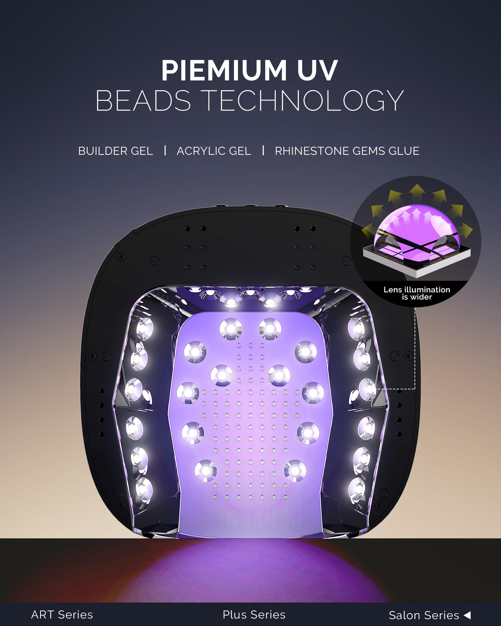 Amazon.com: MelodySusie Professional Metal Base UV Nail Lamp, S